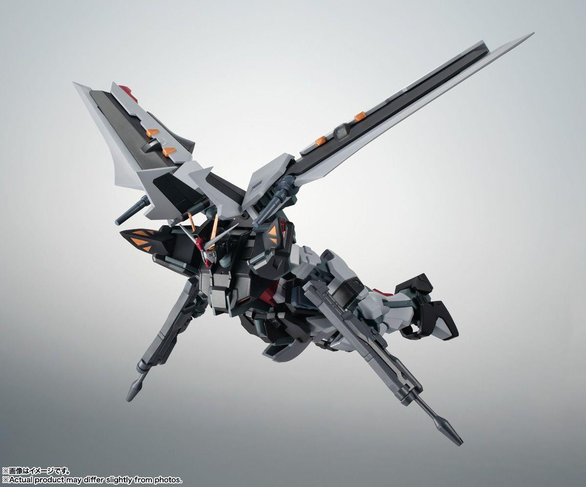  Bandai Robot Spirits -SIDE MS- GAT-X105E+AQM/E-X09S Strike Noir Gundam Ver. A.N.I.M.E. Figure (Mobile Suit Gundam SEED)