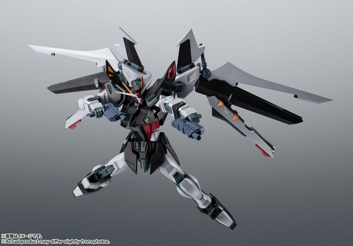  Bandai Robot Spirits -SIDE MS- GAT-X105E+AQM/E-X09S Strike Noir Gundam Ver. A.N.I.M.E. Figure (Mobile Suit Gundam SEED)