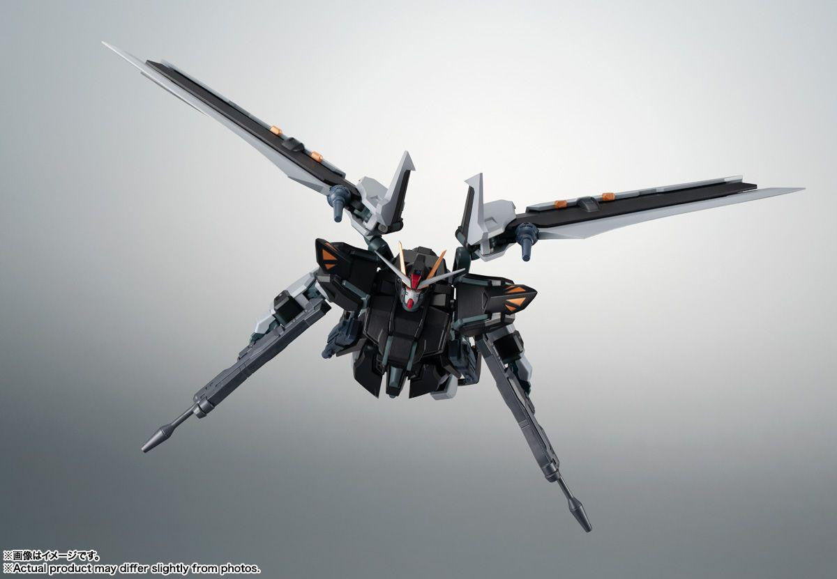  Bandai Robot Spirits -SIDE MS- GAT-X105E+AQM/E-X09S Strike Noir Gundam Ver. A.N.I.M.E. Figure (Mobile Suit Gundam SEED)