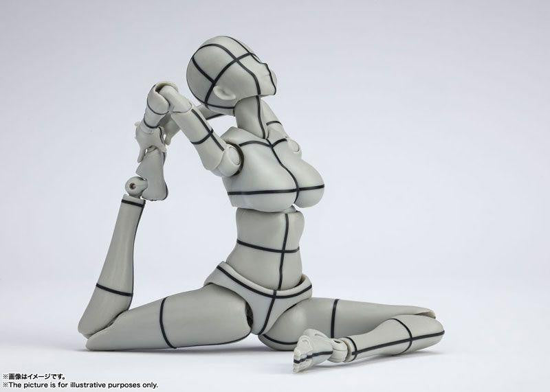  Bandai S.H. Figuarts Body-chan -Kentaro Yabuki- Edition Wire Frame Gray Color Ver. Figure