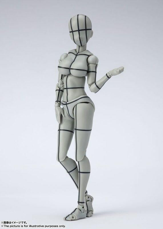  Bandai S.H. Figuarts Body-chan -Kentaro Yabuki- Edition Wire Frame Gray Color Ver. Figure