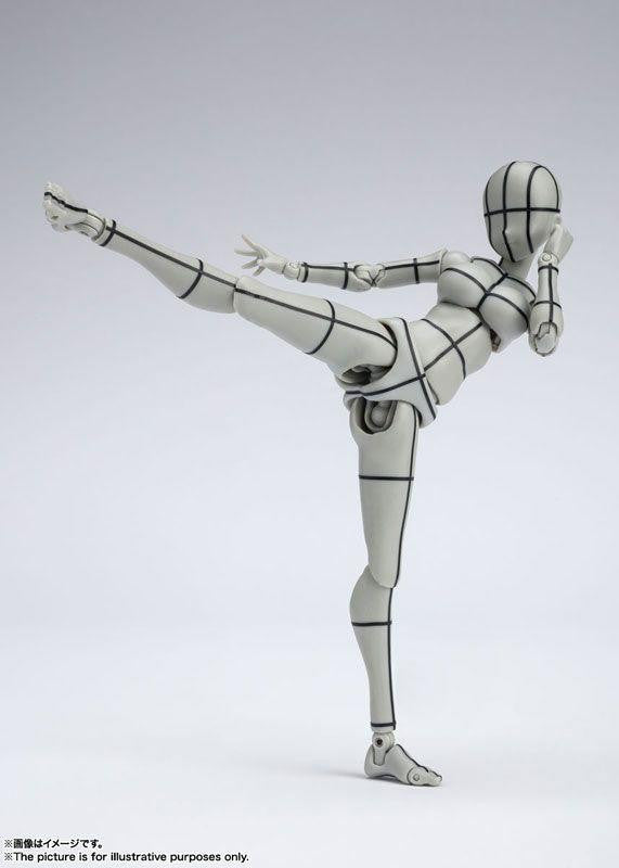  Bandai S.H. Figuarts Body-chan -Kentaro Yabuki- Edition Wire Frame Gray Color Ver. Figure