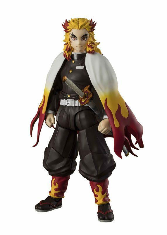  Bandai S.H. Figuarts Kyojuro Rengoku Figure (Demon Slayer: Kimetsu No Yaiba)