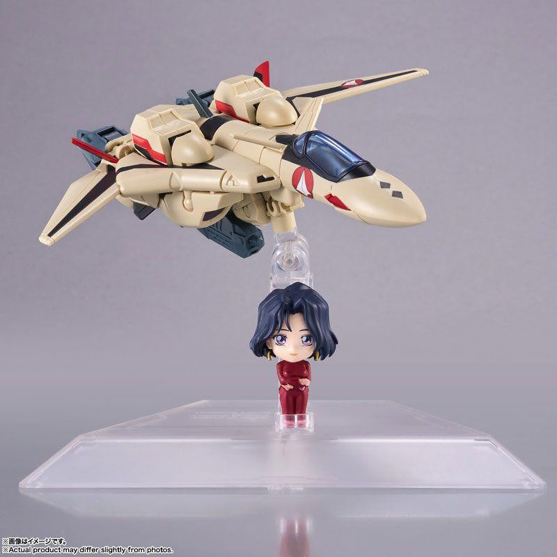  Bandai TINY SESSION YF-19 [Isamu Dyson's Machine] With Myung Fang Long (Macross Plus)