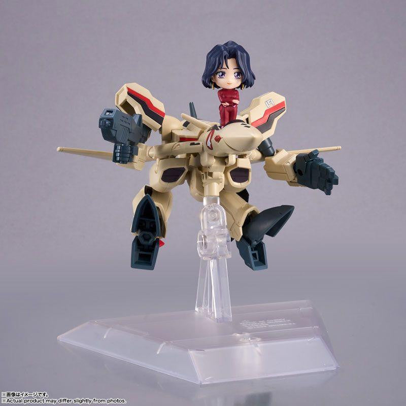 Bandai TINY SESSION YF-19 [Isamu Dyson's Machine] With Myung Fang Long (Macross Plus)