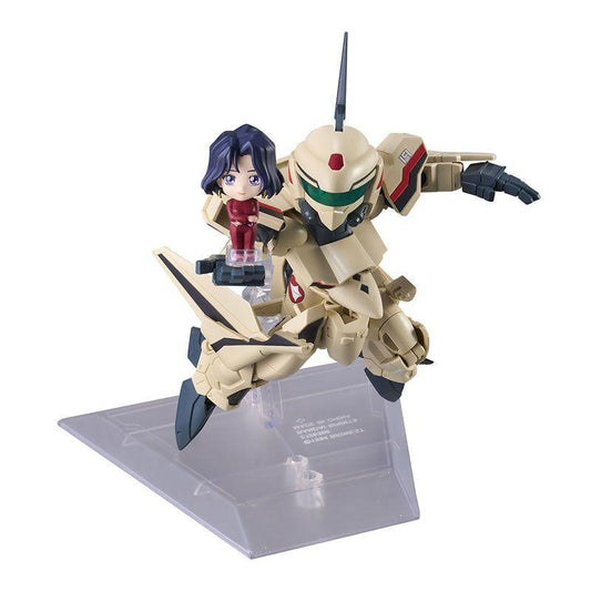  Bandai TINY SESSION YF-19 [Isamu Dyson's Machine] With Myung Fang Long (Macross Plus)