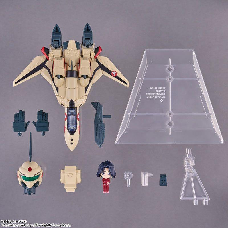  Bandai TINY SESSION YF-19 [Isamu Dyson's Machine] With Myung Fang Long (Macross Plus)