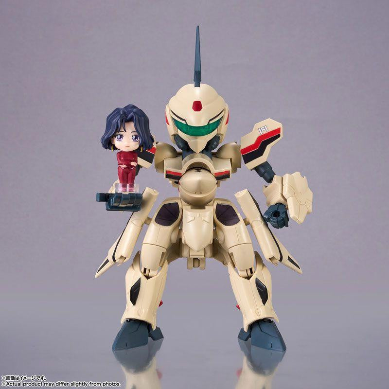  Bandai TINY SESSION YF-19 [Isamu Dyson's Machine] With Myung Fang Long (Macross Plus)