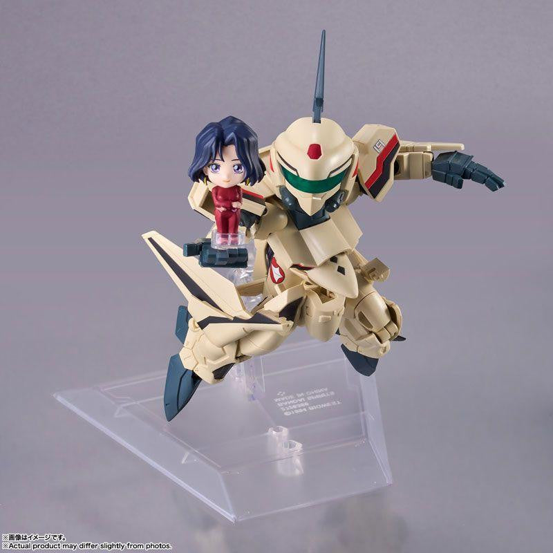  Bandai TINY SESSION YF-19 [Isamu Dyson's Machine] With Myung Fang Long (Macross Plus)