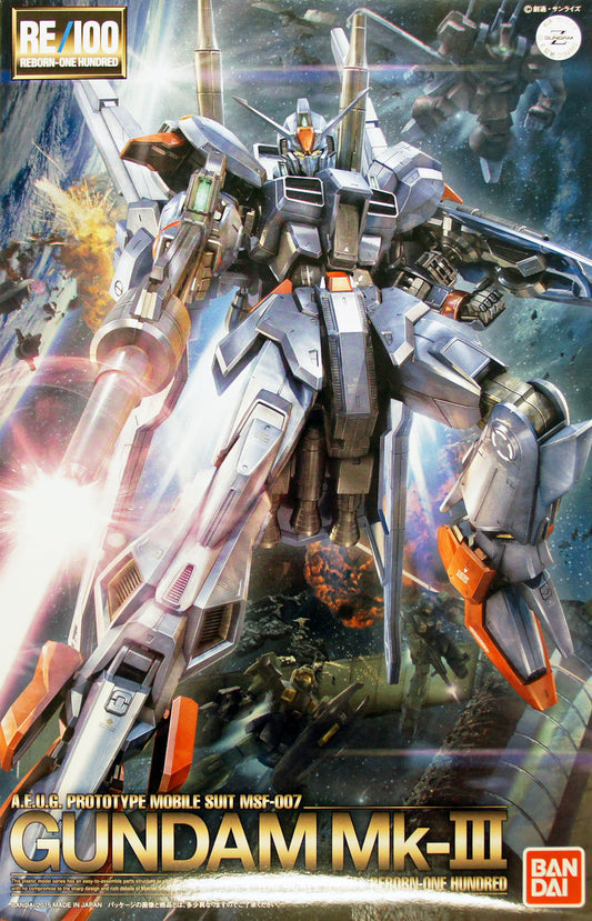  Bandai RE/100 948625 Gundam Gundam Mk-III 1/100 Scale Kit
